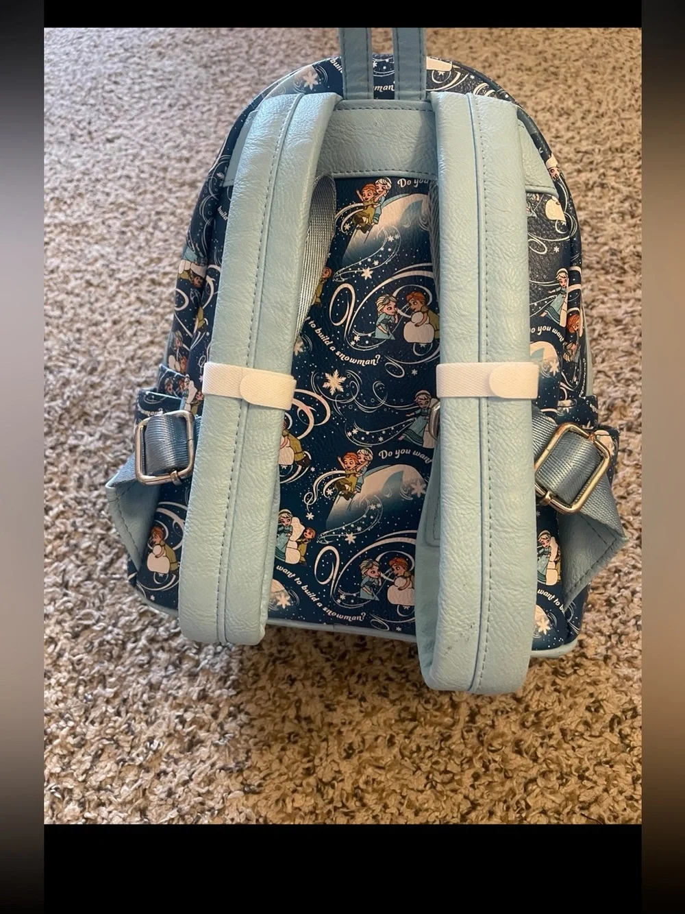 Disney Frozen Wanna build a snowman backpack rare HTF Elsa Anna loungefly